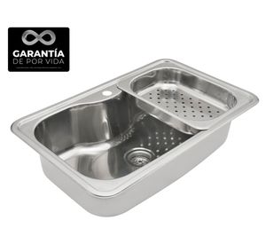 Lavaplatos Bahía 1C inox 22x80x50 cm