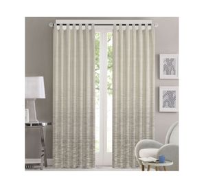 Cortina velo 140x230 cm Degradé gris 2 unidades Cotidiana