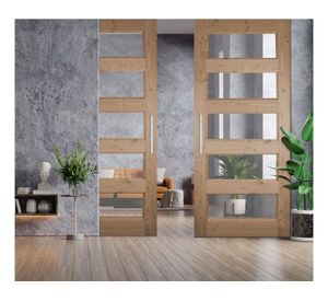 Puerta Pino Oregón Lanalhue 90x200 cm AFN