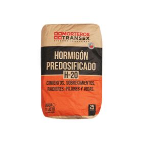 Hormigón predosificado 25 kg H-20 Transex