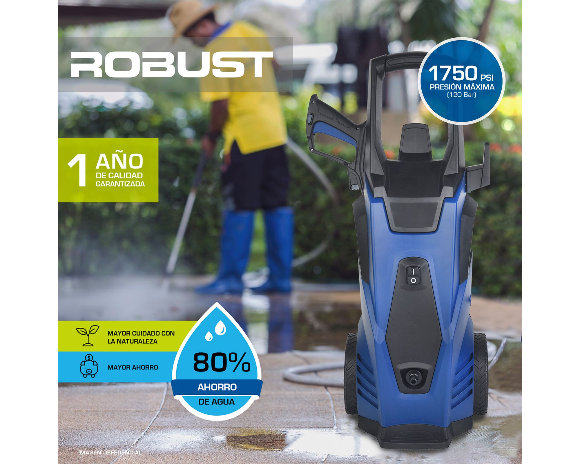 Hidrolavadora 1750W 120 Bar Robust FB515