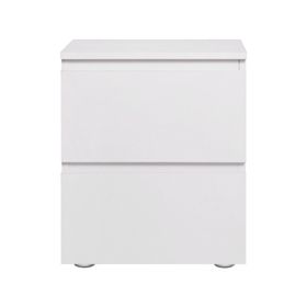 Velador 2 cajones Mallorca blanco M+Design