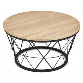 Mesa centro natural/negro M+Design