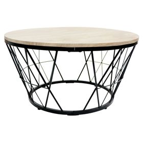 Mesa centro natural/negro M+Design