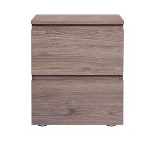 Velador 2 cajones Mallorca café oscuro M+Design