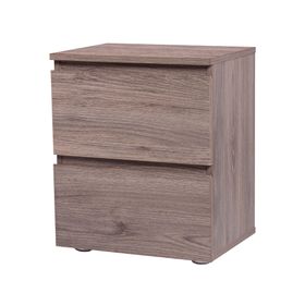 Velador 2 cajones Mallorca café oscuro M+Design