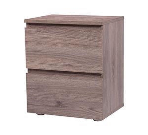 Velador 2 cajones Mallorca café oscuro M+Design