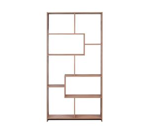 Librero Puzzle roble santana 8 espacios