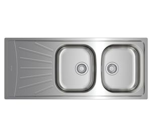 Lavaplatos Starbright 80 E-XP 2C 1E inox 16x116x50 cm