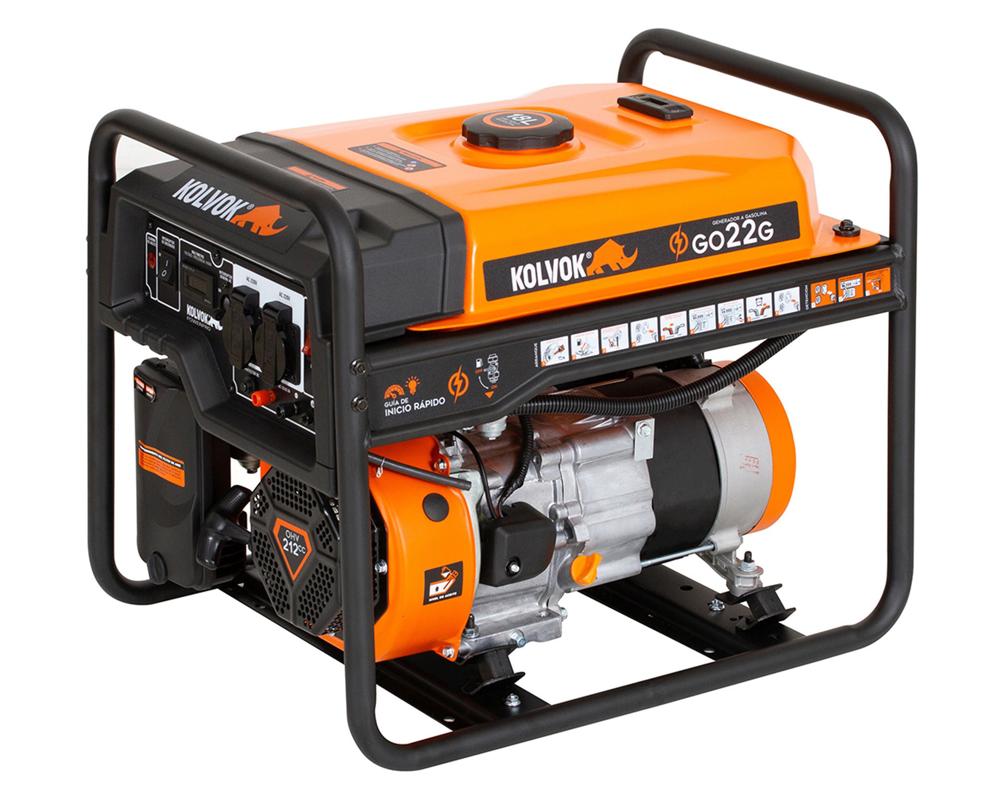 Generador Eléctrico a Gasolina 2200W Kolvok