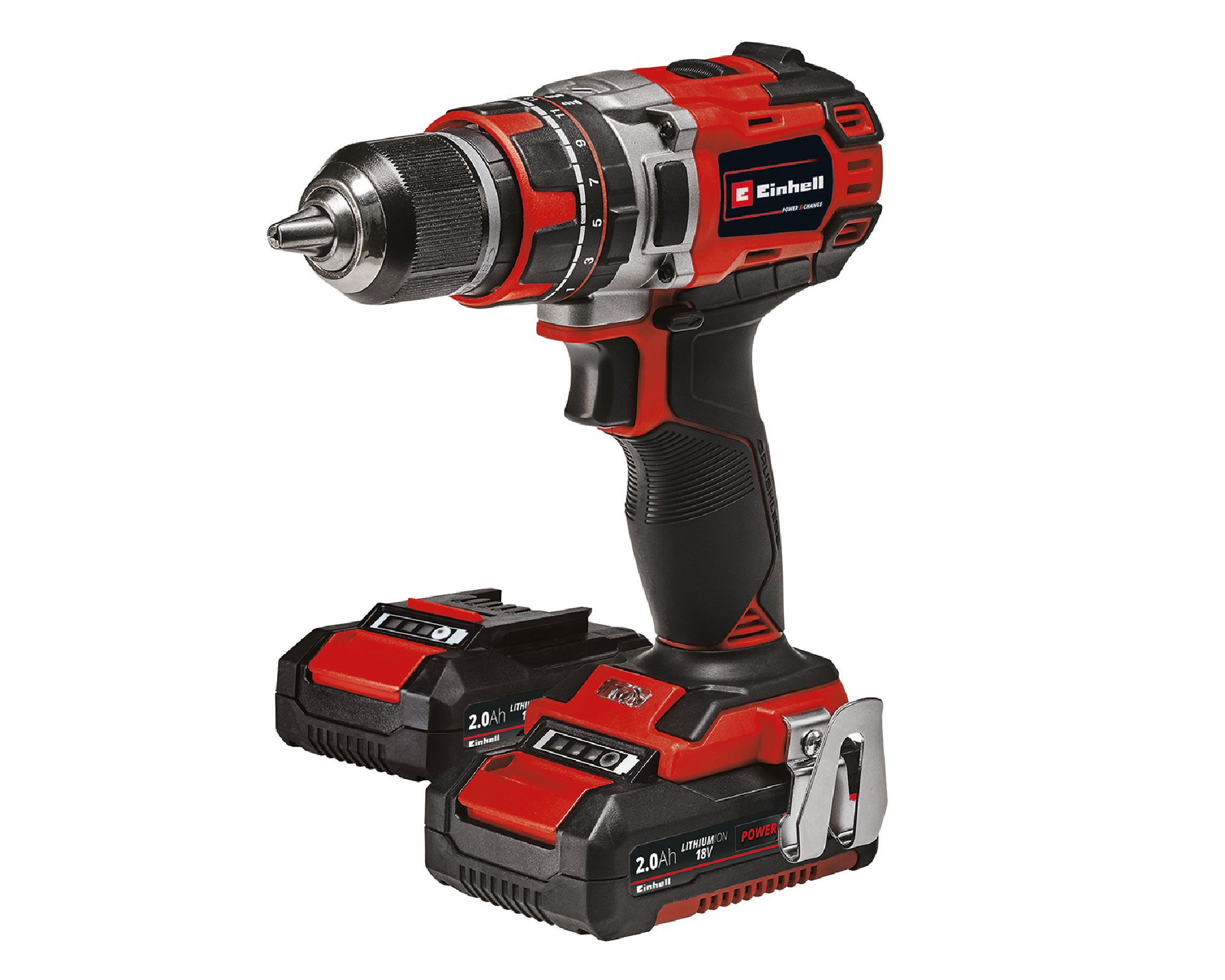Taladro inalámbrico 18V 13 mm + 2 baterías 2,0 Ah Einhell. a $113.990
