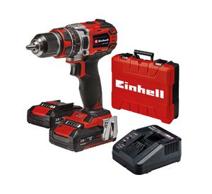 Taladro inalámbrico 18V 13 mm + 2 baterías 2,0 Ah Einhell.