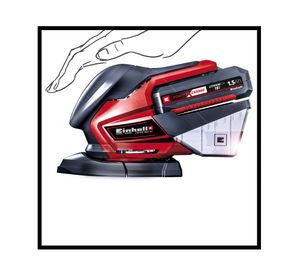 Lijadora inalámbrica 18V TE-OS18/150 Li-Solo Einhell
