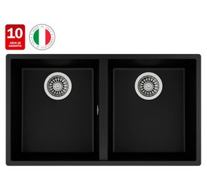 Lavaplatos Square 2C-760 negro 20x76x43.5 cm