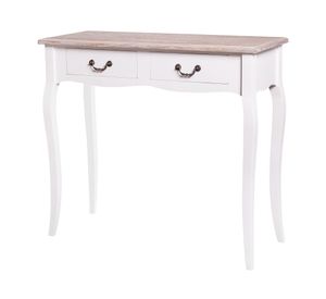 Arrimo Provenzal 78x87x34 cm blanco/natural