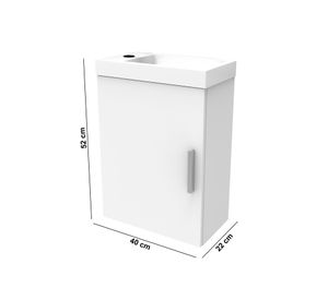 Mueble vanitorio 40 cm Combo mini Teka