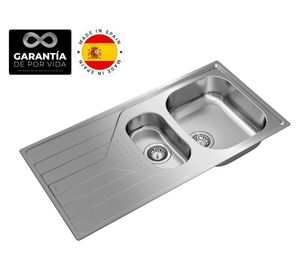 Lavaplatos empotrado 100x50 cm Universe 60 T-XP 1 1/2C 1E Teka