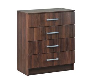 Cómoda nogal 4 cajones