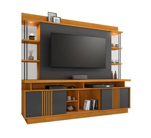 Centro de entretenimiento 65" Esplendor café/gris