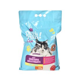 Arena sanitaria 9 kg Aglutinante aroma lavanda
