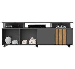 Rack TV 75'' Atraente gris/café claro Di Poretti Design