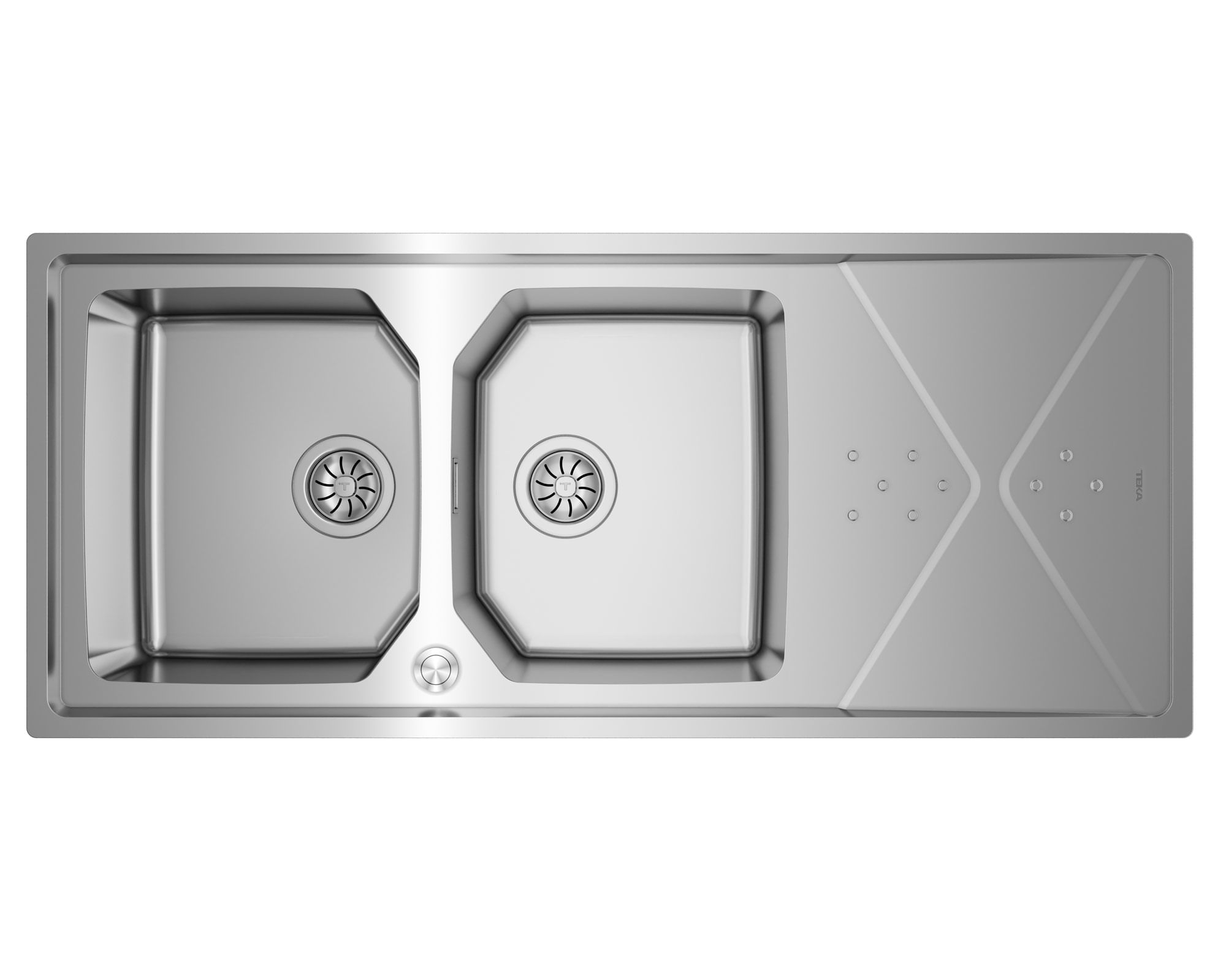 Lavaplatos Brooklyn 80 E-XP 2C 1E inox 21x116.4x50.4 cm | Easy.cl