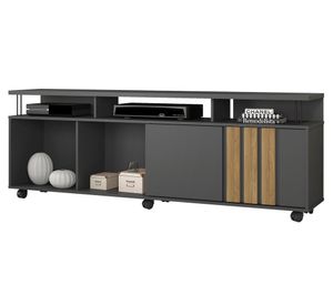 Rack TV 75'' Atraente gris/café claro Di Poretti Design