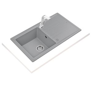 Lavaplatos empotrado 51x86 cm Stone 50 1C 1E TG Gray Teka