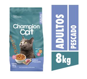 Alimento seco gatos 8 kg pescado Champion Cat.