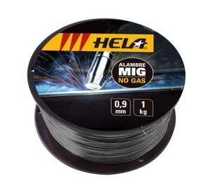 Alambre MIG 0,9 mm 1 kg Flux sin gas Hela
