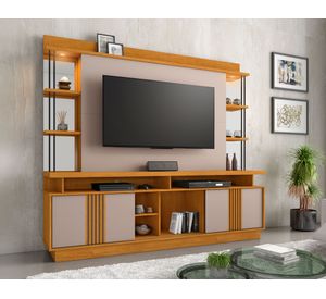 Centro de entretenimiento 65" Esplendor café claro