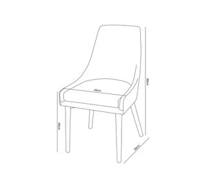 Silla fija Dinning beige