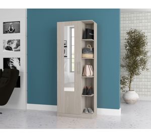 Zapatera Boss crema 1 puerta 5 repisas