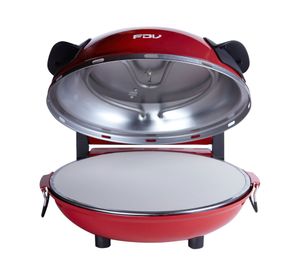 Horno eléctrico 1200W Nápoles rojo FDV