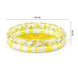 Piscina inflable 500 litros 165 cm lima limón The Float Life