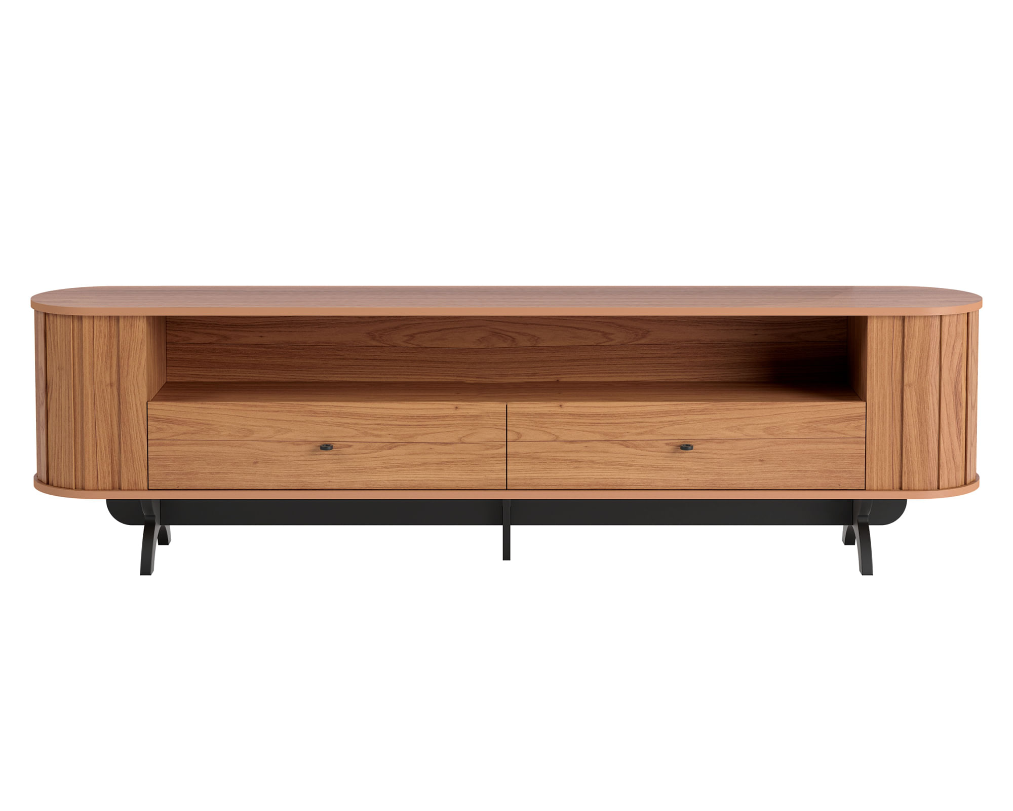 Decocasa Rack TV 75" TB302 castaño