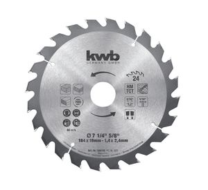 Disco sierra circular 7 1/4" 24D