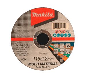 Disco corte multi material 115x1.2x22.23 mm E-10718