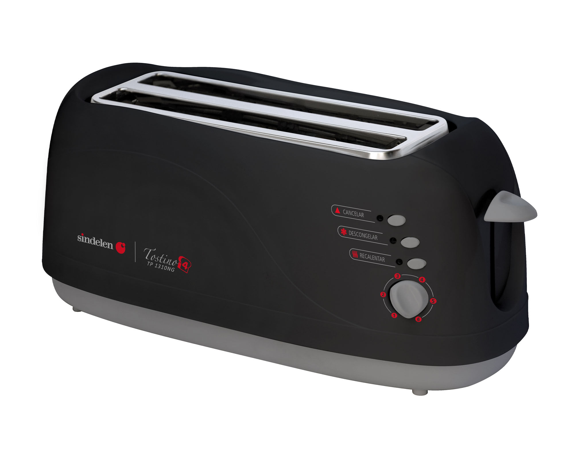Sindelen Tostador 4 rebanadas 1300W TP-1310NG Sindelen