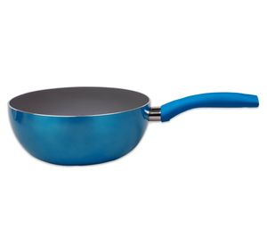 Wok Aluminio 22 cm Mont Titanio azul