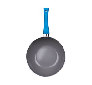 Wok Aluminio 22 cm Mont Titanio azul