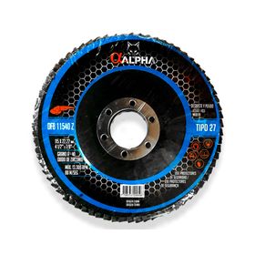 Disco flap 4 1/2" ZA40 azul