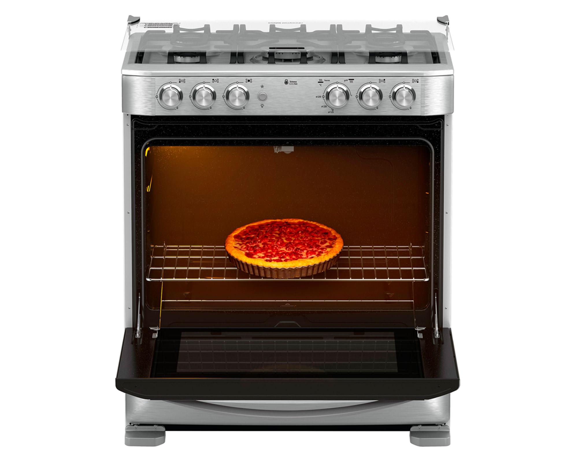 Cocina 5 Quemadores ANDES7650FX1 Mabe