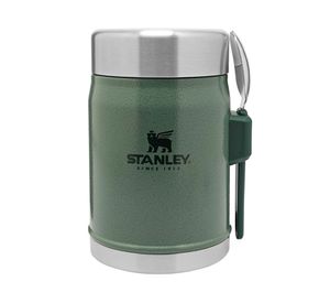 Termo comida 414 ml Clásico con cuchara verde