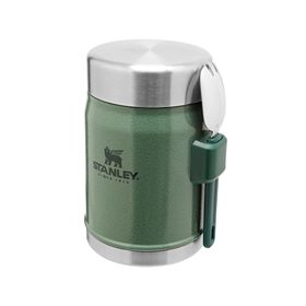 Termo comida 414 ml Clásico con cuchara verde