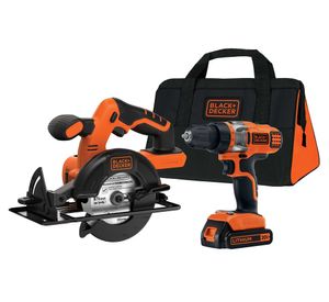 Kit taladro 10 mm + Sierra circular 20V BDCD220CS-B2C