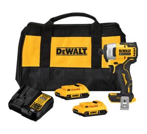 Atornillador impacto 220V 6.35 mm DCF809D2-B2+ 2 baterías 2A