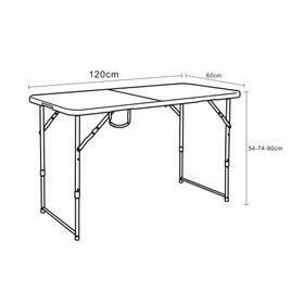 Mesa rectangular blanca 120 cm