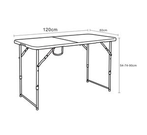 Mesa rectangular blanca 120 cm