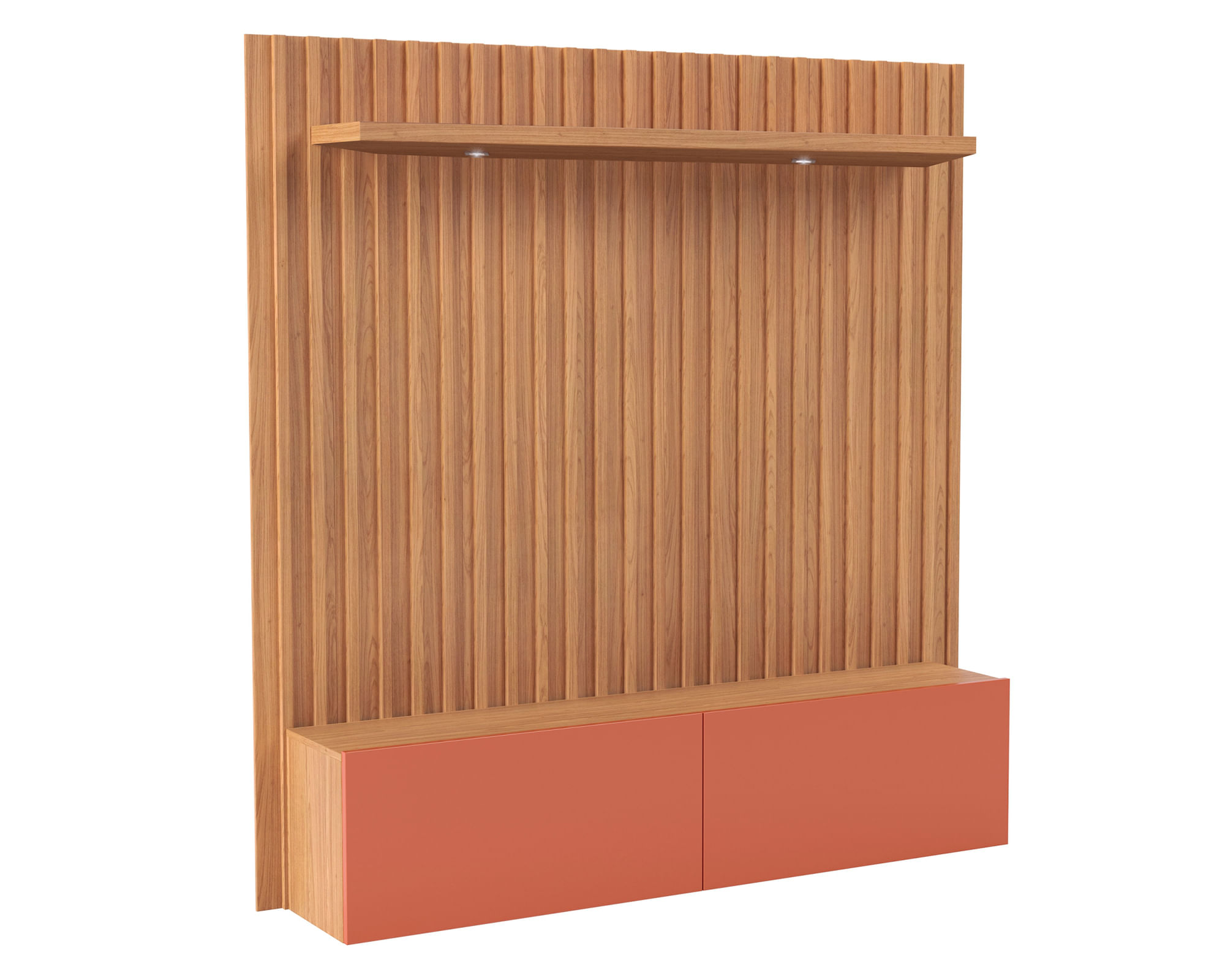 Decocasa Home TV 75" TB180L castaño/terracota